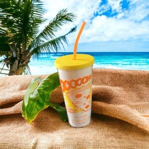 DISNEY PARKS PIXAR TOY STORY PIZZA PLANET ALIEN PLASTIC TUMBLER CUP WITH STRAW